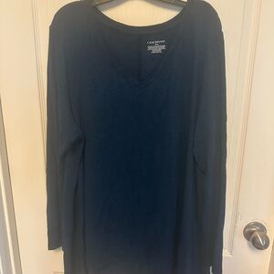 Lane Bryant Heathered Navy Blue Sweater